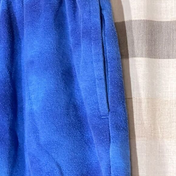 Zelo tie dye fleece size XXL shorts blue drawstring waist - Picture 3 of 8